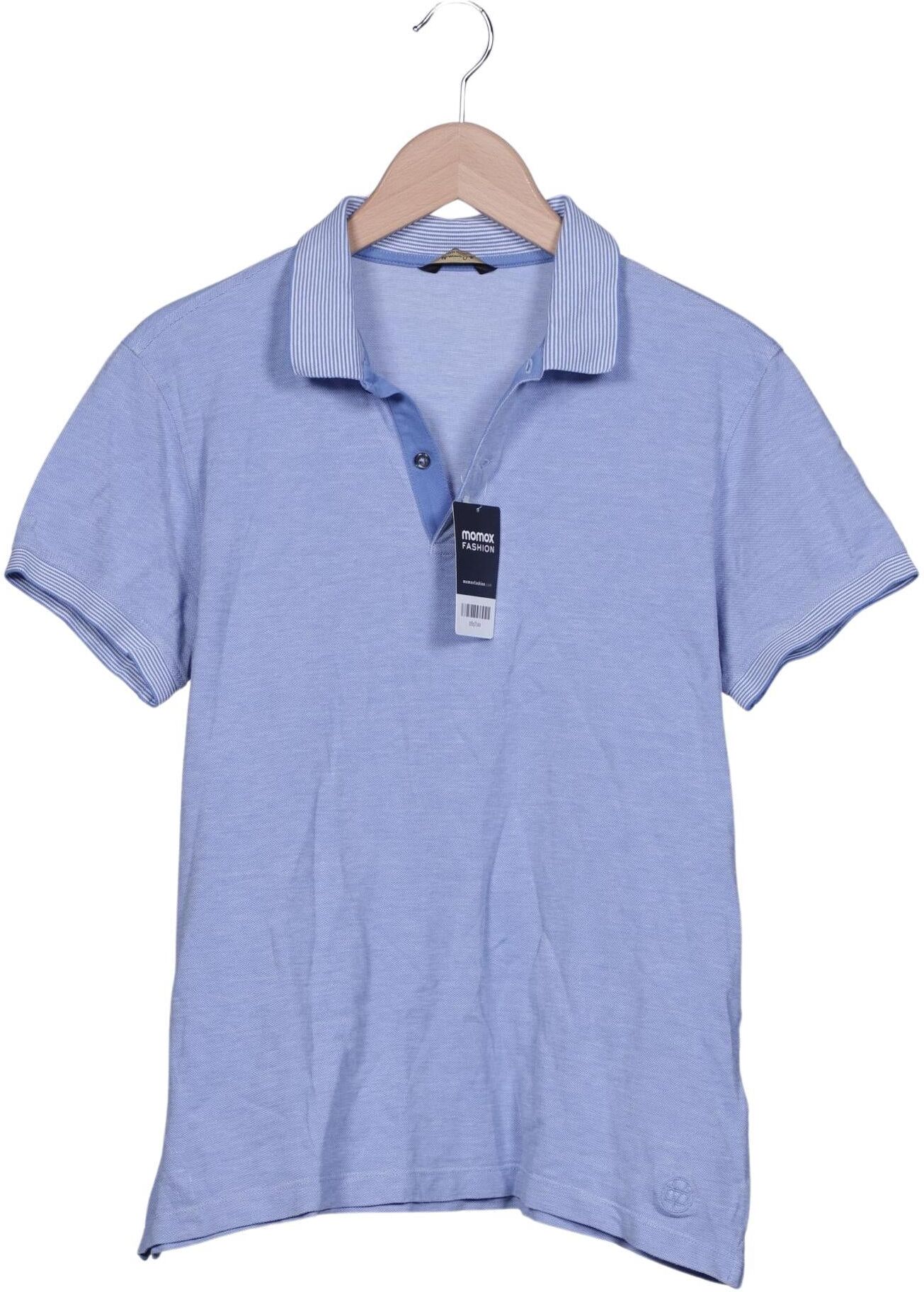 Massimo Dutti Damen Poloshirt, Hellblau, Gr. M, Baumwolle - Second Hand