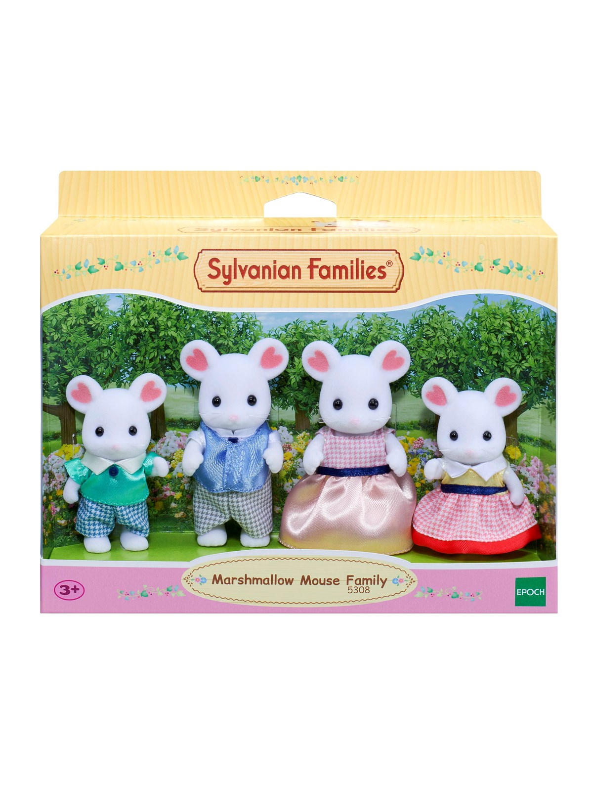 Sylvanian Families Marshmallow Mouse Family