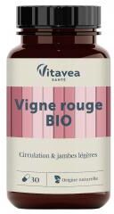 Vitavea Vigne Rouge Circulation & Jambes Légères Bio 30 Unités - Pot 30 gélules de 0,49 g
