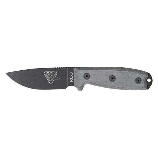 Esee Survivalmesser MODEL 3 STANDARD EDGE, Glattschliff, grey/black (8.80 cm) (61232458)