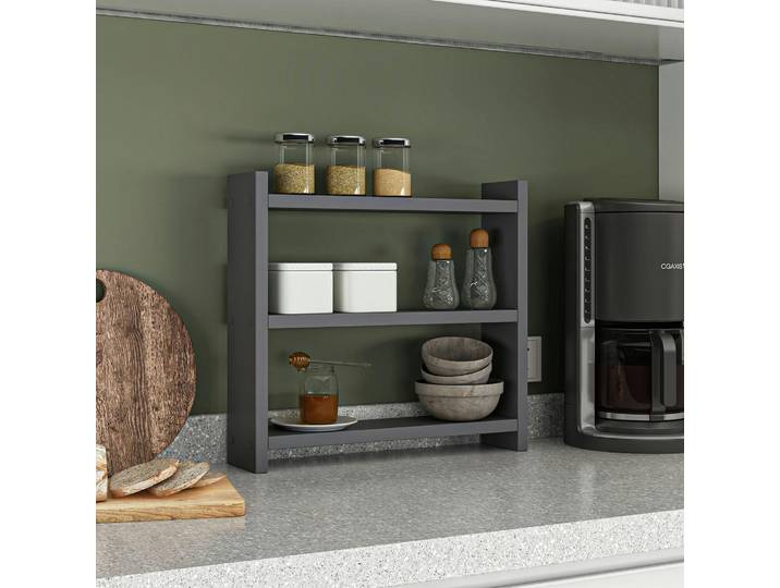 Etagère de cuisine 3 niveaux MARFA - Anthracite