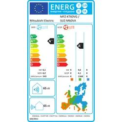 Inverter-Klimaanlage Mitsubishi Electric KT Floor Standing MFZ-KT60VG/SUZ-M60VA / 21 000 BTU