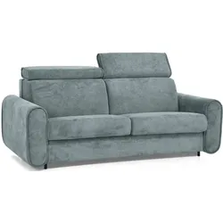 SCHLAFSOFA Pavarti mit italienischem Gestell, 140x195, Hellblau
