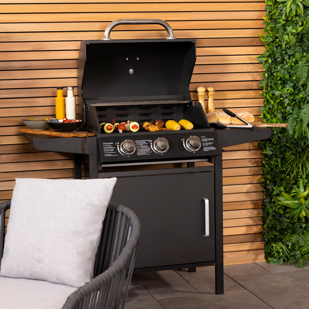 Charles Bentley 3 - Burner Countertop Liquid Propane Grill 3