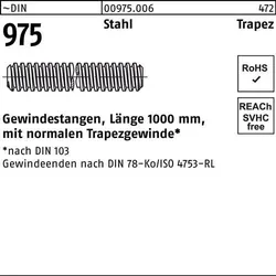 Gewindestange DIN 975 Trapezgewinde TR 44x 7x 1000mm Stahl 1 Stück