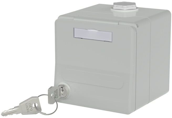 Metz Connect Boîtier Modul-AP IP44 gris Keystone 1309470003KI (1309470003KI)