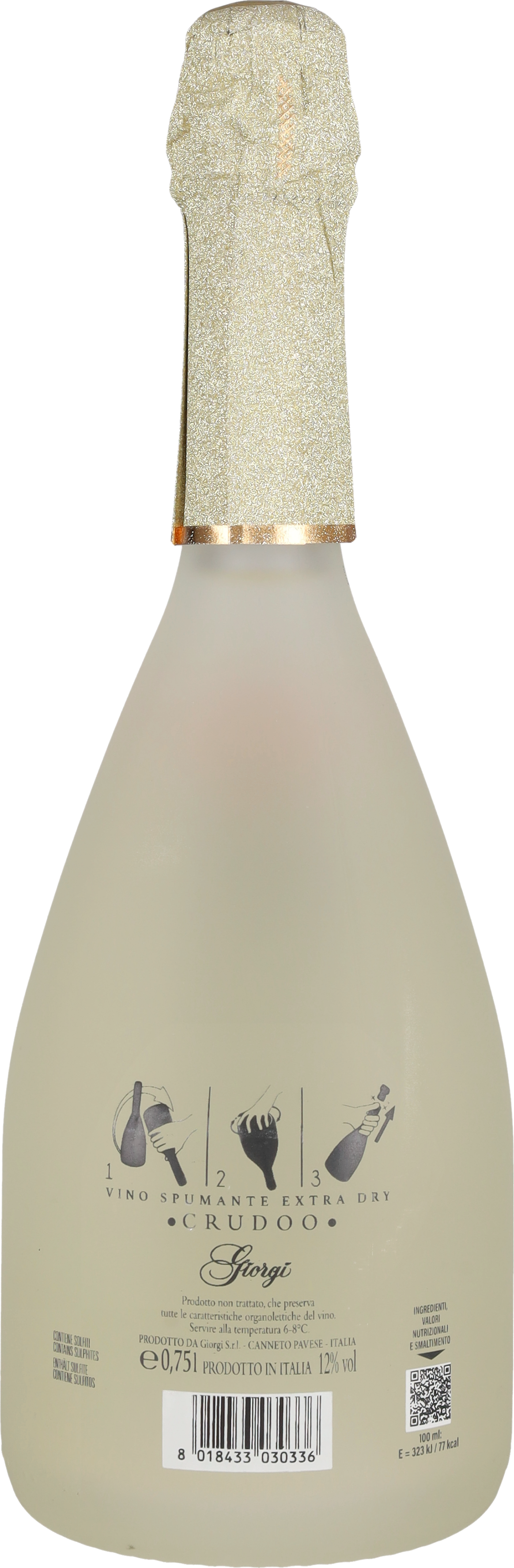 Spumante Extra Dry non filtrato 'Crudoo' Giorgi