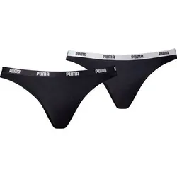 PUMA Damen Unterhose WOMEN BIKINI 2P HANG, Größe S in Schwarz Schwarz