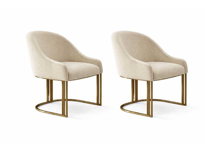 JVmoebel Polsterstuhl Elegante 2x Stühle im modernen Design Möbel Esszimmer Polstersitz, Made in Europa