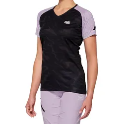 100% Airmatic Black/Lavender Damen Kurzarm Fahrrad Jersey S