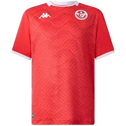 Kappa, Herren, Fussballtrikot, Heimtrikot Tunesien Kombat 2025/26 (L), Rot, Weiss