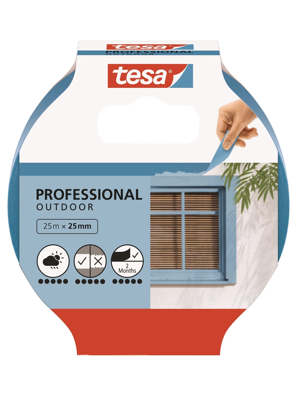 tesa Masking Tape Professional Outdoor 25m x 25mm Blue