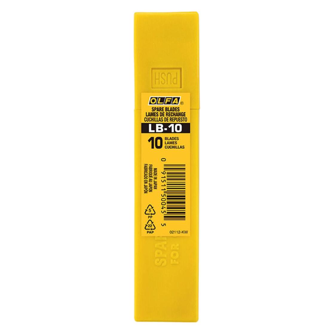 Areco Olfa LB-10 braek-af knivblade 18mm pak a 10 styk (Ersatzklinge) (20450045)