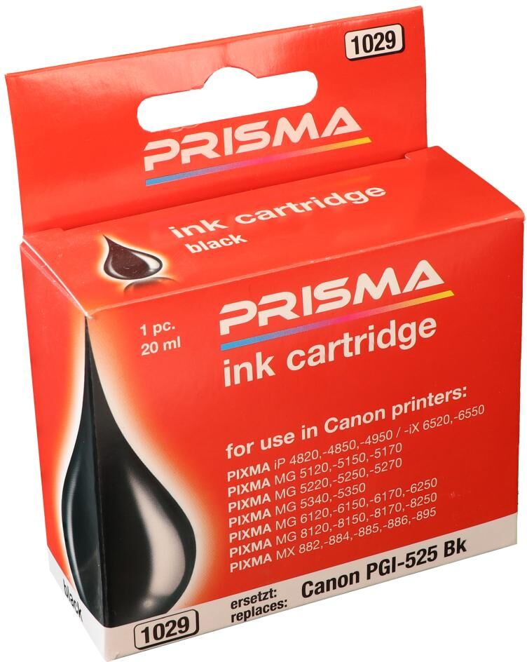 PRISMA 1029 Druckerpatrone für Canon Tintenstrahldrucker, schwarz, 20 ml