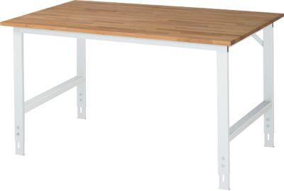 RAU Arbeitstisch, Buche-Platte, B 1500 x T 1000 x H 760-1080 mm