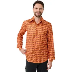 Hemd "Retro-Flamme", orange