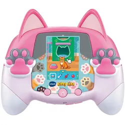 VTech Kitty Life pink – interaktives Katzenleben mit Pfoten-Controller und 2,4-Zoll-Farbdisplay
