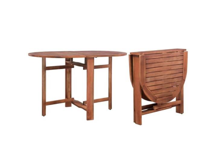 Table ovale d'extérieur à dîner Bois d'acacia 120x70x74 cm