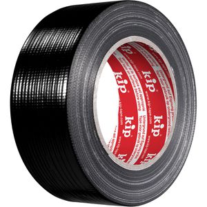 KIP Gewebeband 224-82, Steinband, Standard, schwarz, 48mm x 50m