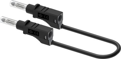 Electro PJP 2210/600V-CD1-100N Messleitung Steckanschluss 4mm 100cm Schwarz 1St.