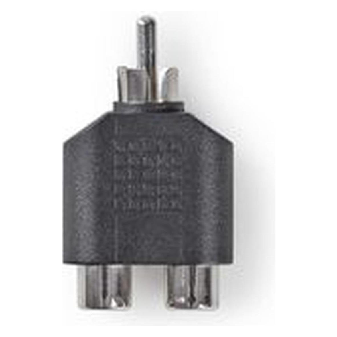 Nedis Adapter für Subwoofer RC A Stecker - 2X Cinch Buchse (CAGB24940BK)