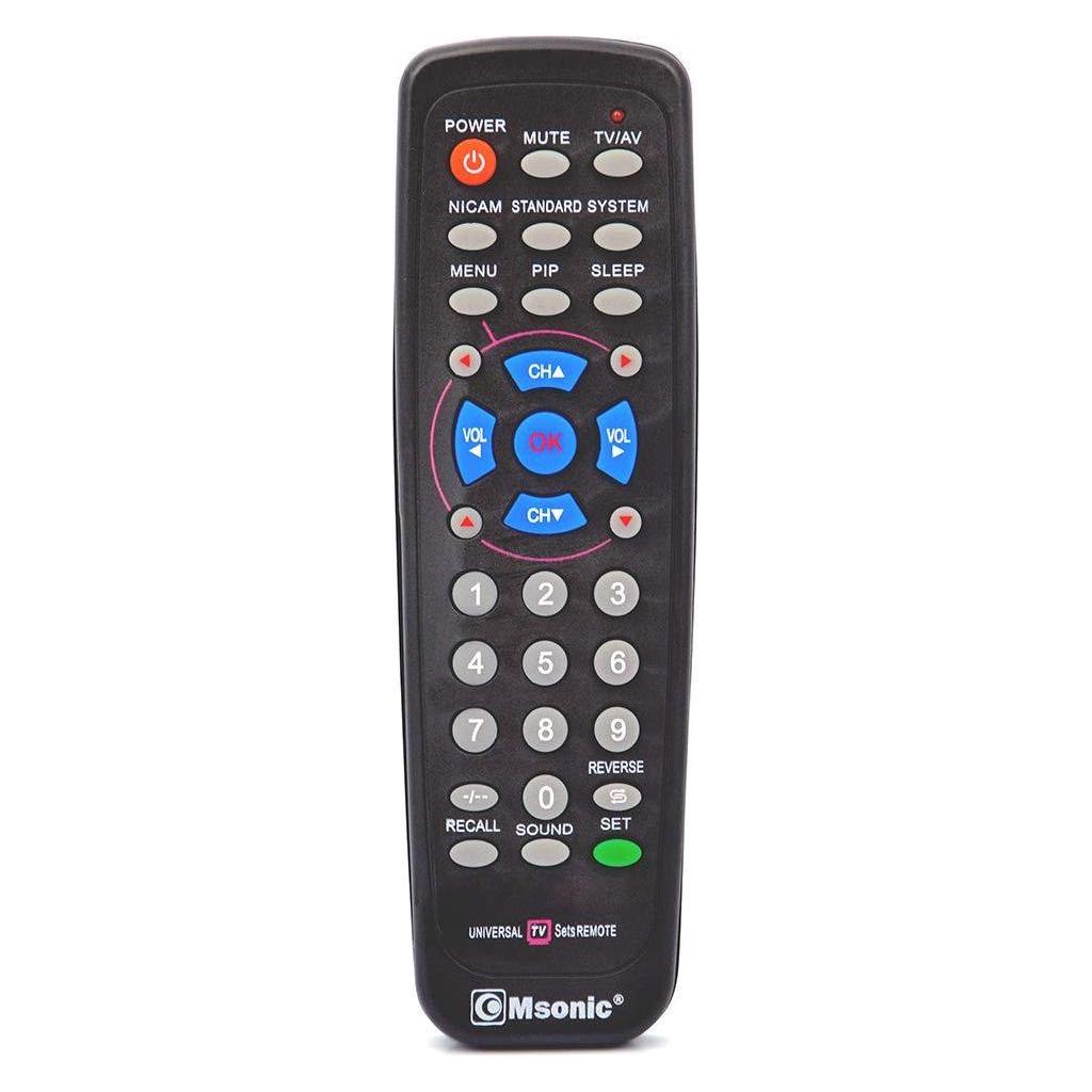 Msonic MBC415K Fernbedienung IR Wireless TV Drucktasten (Universal Fernbedienung, Miracast) (MBC415K)