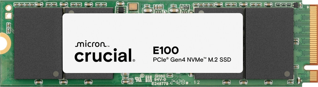 Crucial E100 1TB PCIe Gen4 2280 NVMe M.2 SSD