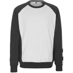 MASCOT Witten Sweatshirt UNIQUE Weiß / Dunkelanthrazit 3XL - 50570-962-0618-3XL - Weiß / Dunkelanthrazit