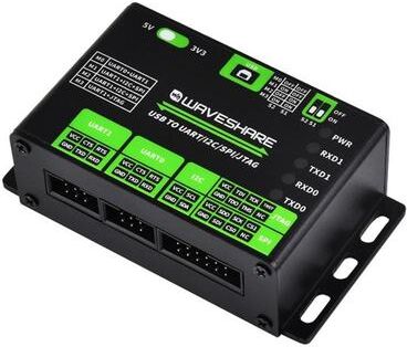 CaseAndConnect Waveshare Multi Interface USB To UART Converter With I2C, SPI & JTAG Debugging Support Waveshare Multi Interface USB To UART Converter With I2C, SPI & JTAG Debugging Support