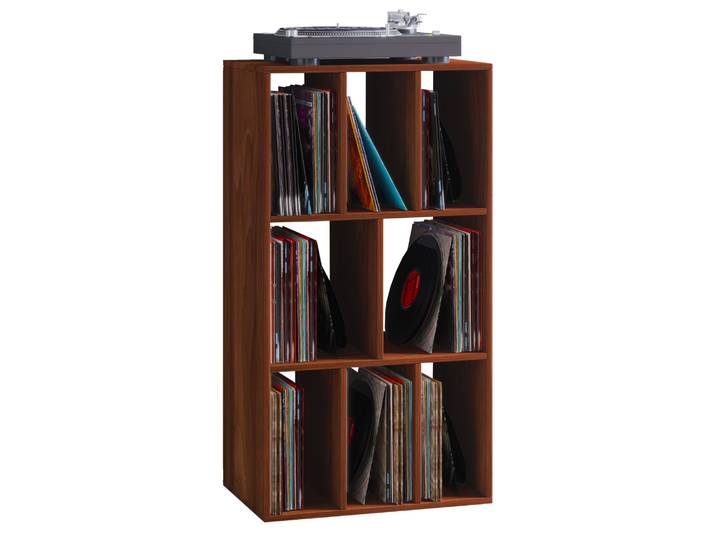 Standregal VCM Schallplattenregal Raumteiler LP Schaltino , braun (kern, nussbaum), B:60cm T:40cm, Regale, Standregal