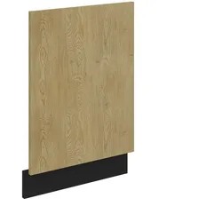Frontblende für integrierten Geschirrspüler 45 cm Küche CREMONA Eiche + Schwarz