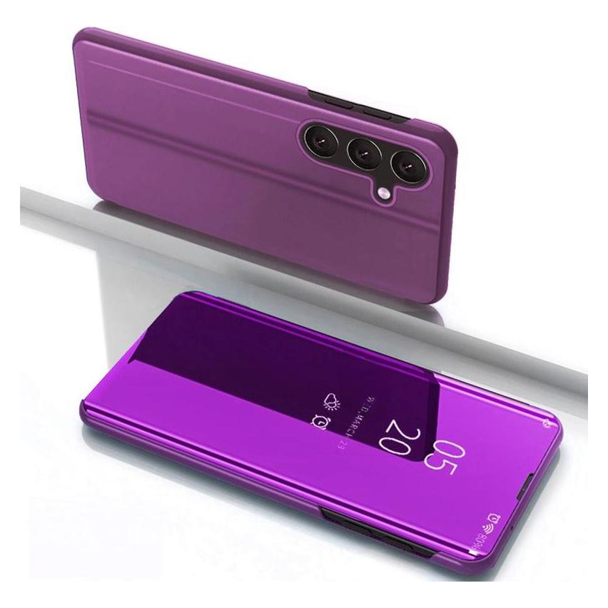 Hurtel Clear View Case Hülle für Samsung Galaxy S25 Hülle mit Klappe - Rosa (Samsung Galaxy S25) (CLEAR VIEW SAMSUNG GALAXY S25 PINK)