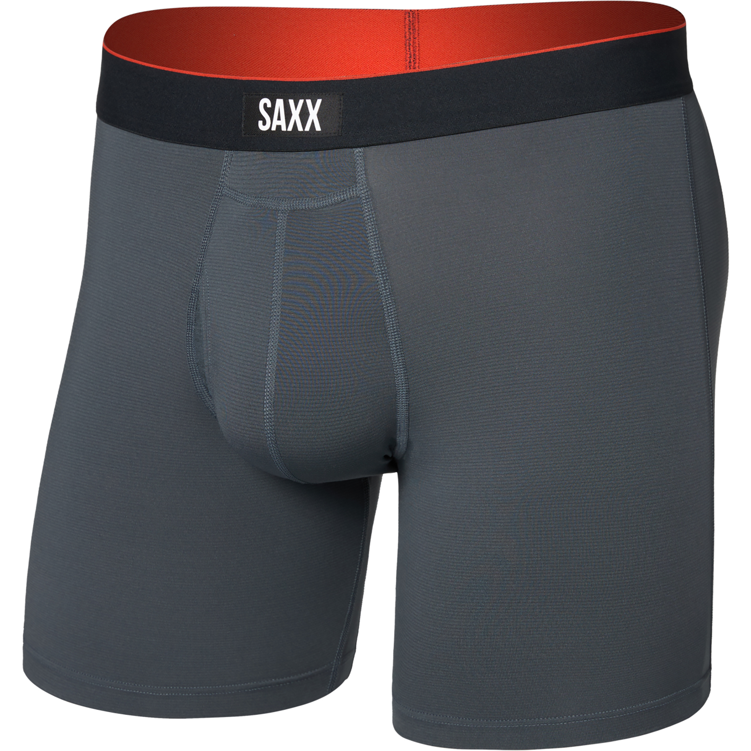 Saxx Underwear Multi Sport Mesh Fly Boxer Herren Kurze Unterhose grau Größe L Elastisch