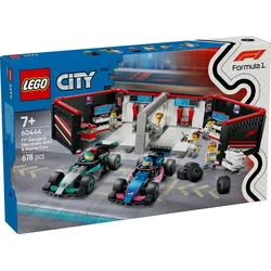 LEGO® City 60444 F1® Garage mit Mercedes-AMG & Alpine Rennautos