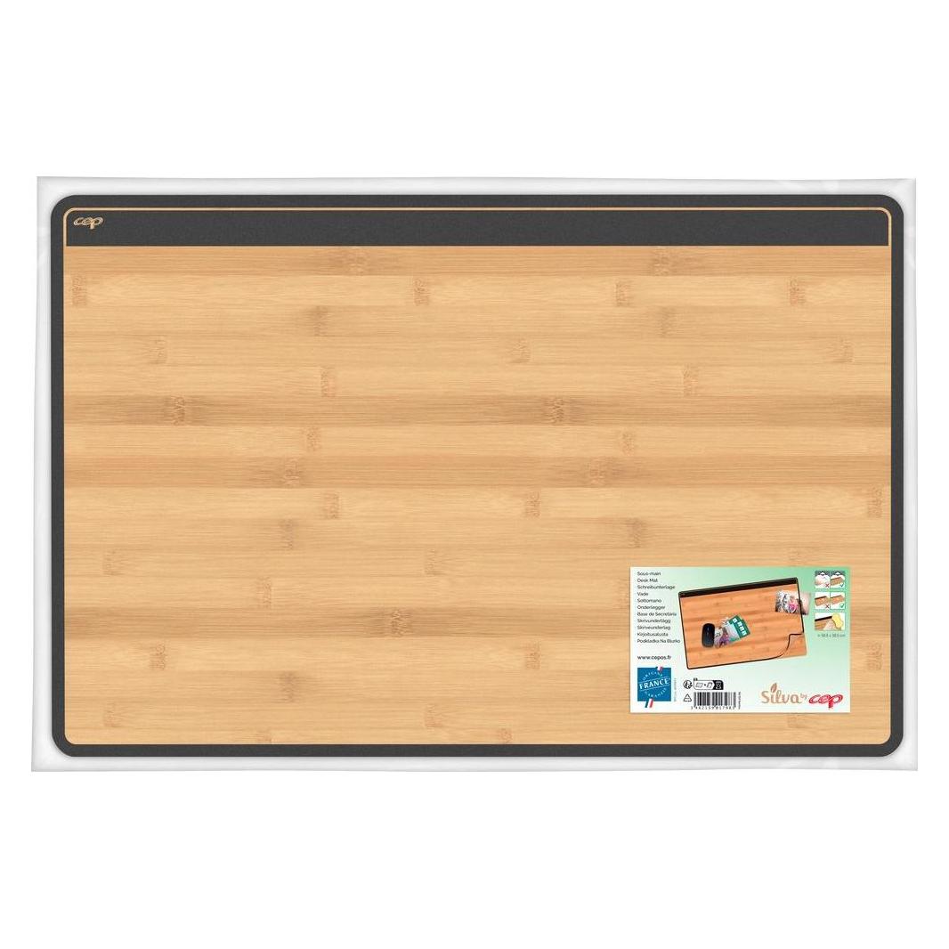 Cep Schreibtischunterlage Kunststoff schwarz/bambus (58.50 x 38.50 cm) (1008005301)