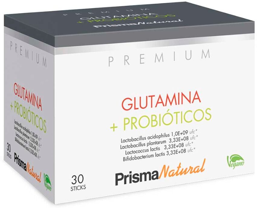 Prisma Natural Complemento Alimenticio Glutamina + Probioticos 30 Sticks Prisma Premium .