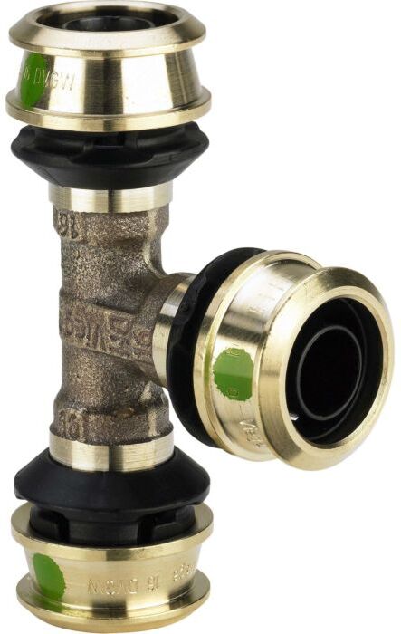 Viega Raxofix T-Stück 647407 32mm, mit SC-Contur, Siliziumbronze