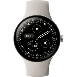 GOOGLE Pixel Watch 4 45 LTE Smartwatch Fluorelastomer, 150-215, Porcelain