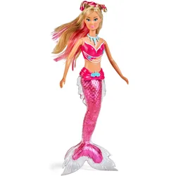 Simba Steffi Love Squishy Mermaid Meerjungfrau Puppe mit Delfin