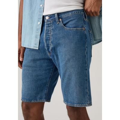 Bermudas LEVI'S "501 ORIGINAL SHORTS", Herren, Gr. 29, N-Gr, blau (early nights shorts), Denim/Jeans, Obermaterial: 99% Baumwolle, 1% Elasthan, normal kniefrei, Hosen Bermudas, Jeans-Bermudas mit Stretch, der Klassiker 501 ORIGINAL