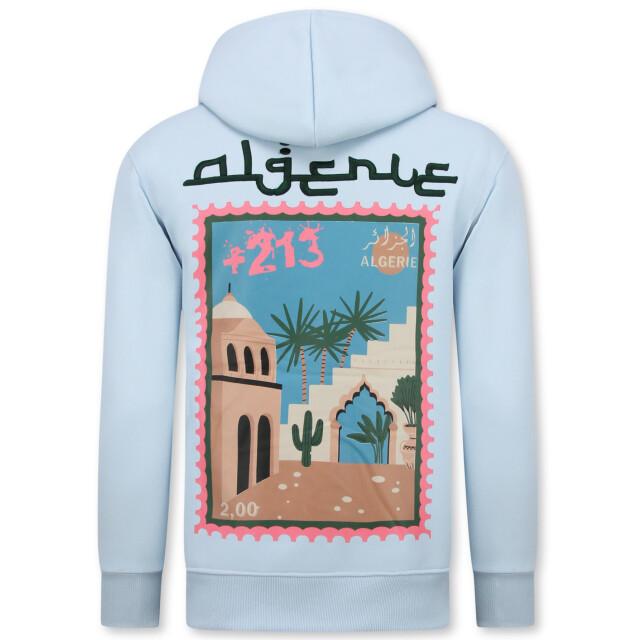 Top-Star Oversized hoodie met capuchon algerie print