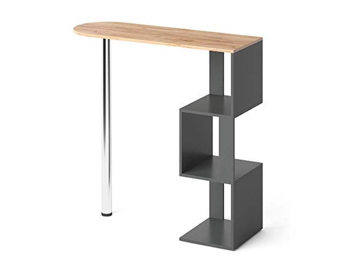 Vicco Bartisch Vincent, Goldkraft Eiche, 113 x 39.8 cm zur Nutzung als Stehtisch mit seitlichen Ablageflächen
