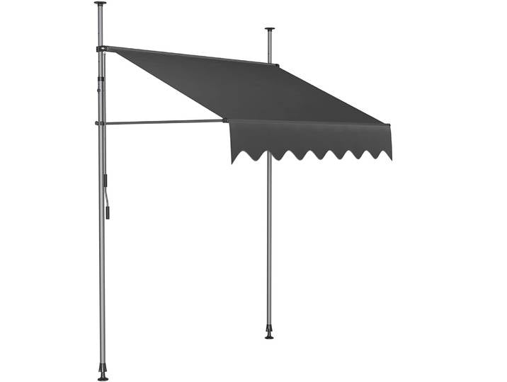 Auvent rétractable manuel, auvent de terrasse extérieur sans vis, abri pare-soleil, pare-soleil réglable en hauteur pour porte et fenêtre de terrasse