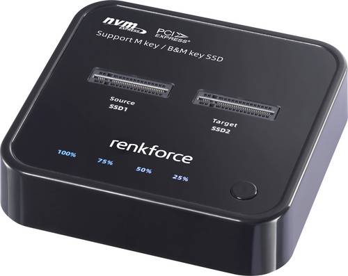 Renkforce RF-TPCD-300 1fach Festplatten-Kopierstation M.2 PCIe NVMe, USB-C