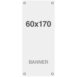 Banner Symbio 510g/m2, 600x1700mm, mit Ösen
