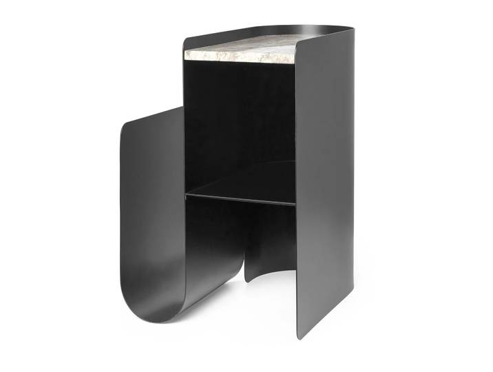 Ferm Living Vault Beistelltisch 40,2 x 33,4 x 50cm Black