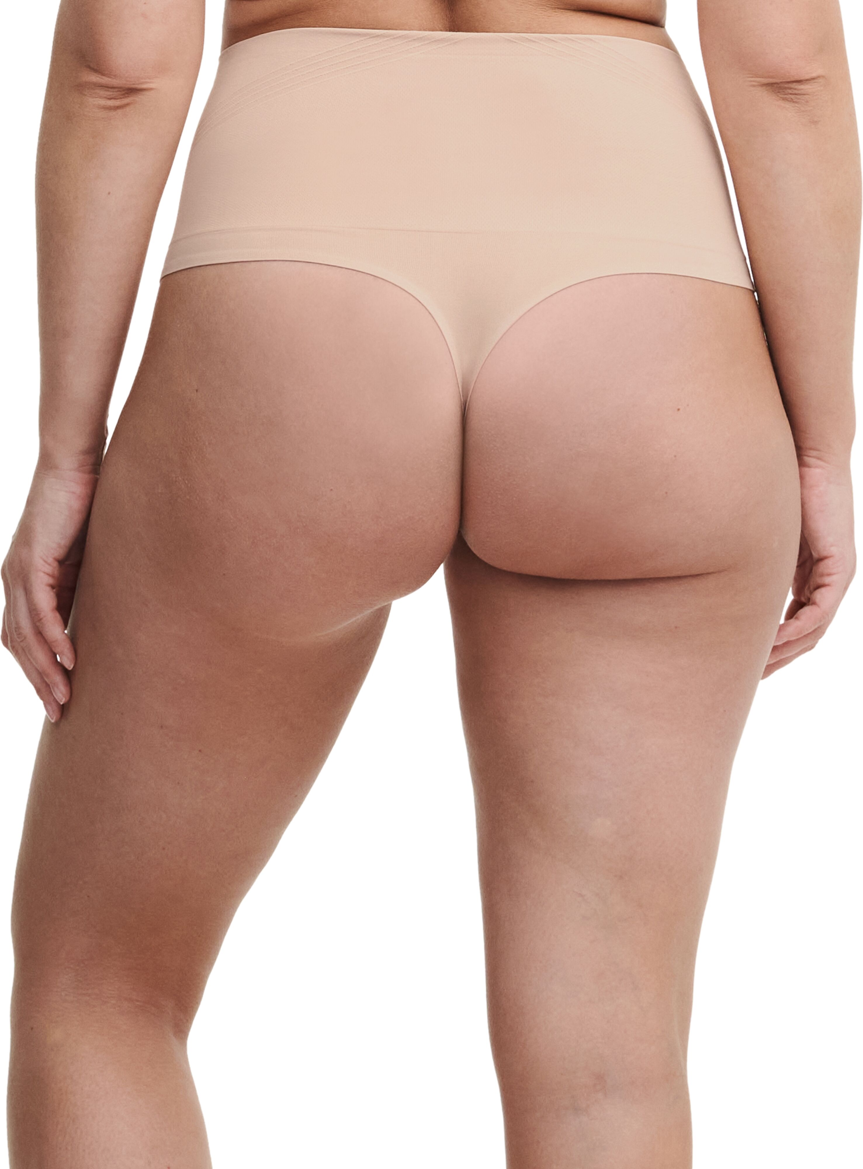 Shapingstring CHANTELLE "SMOOTH COMFORT", Damen, Gr. L, beige, Obermaterial: 79% Polyamid, 19% Elasthan, 1% Baumwolle, 1% Polyester, unifarben, körpernah, Unterhosen Shapingstring, glättender Effekt, mit hoher Taille beige L