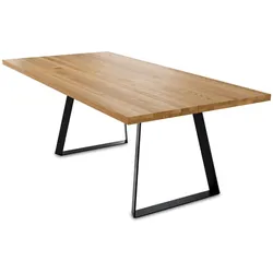 MASSIVHOLZTISCH Daisey 2 160x77x90 Esszimmertisch Wildeiche geölt