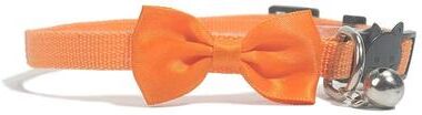Inspire Select Adjustable Safety Breakaway Cat Collar Cute Bow Bell Pet Collar For Cats & Small Pets orange