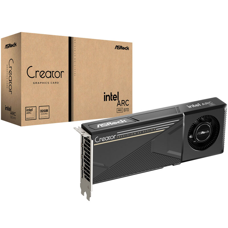 ASRock Arc Pro B70 Creator Grafikkarte, 32768 MB GDDR6